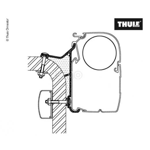 arkisen-Befestigung für Thule Markise 5003 Hymer Van B2 L:4,00m