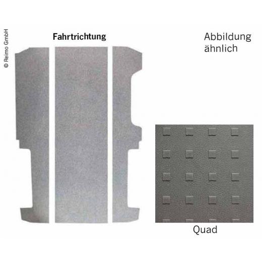 Bodenplatte VW T6/T5 KR V3000 3-teilig, 826 mm Dekor Quad Rechtsl. VW Einstieg