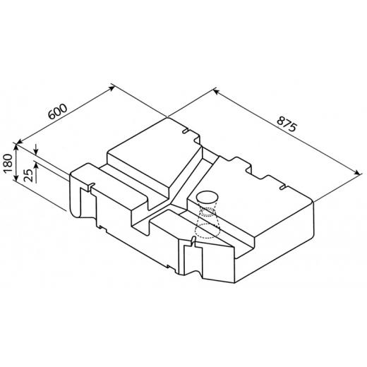 Frisch- Abwassertank VW T4 ab Bj. 7/90