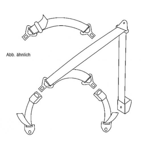 3 Punkt Automatik Spezialgurte - Waagerechte Gurtrolle