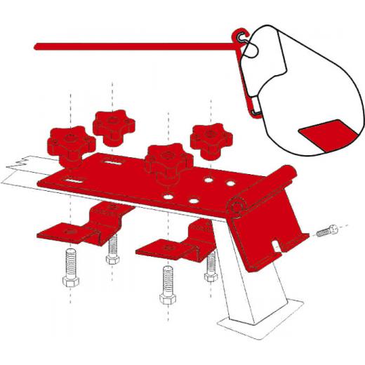 Adapter F35pro - Kit Standard - Für Reling / Gepäckträger