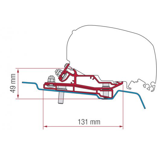 Adapter Ford Transit H3/L4 ab 2014 - 400 cm