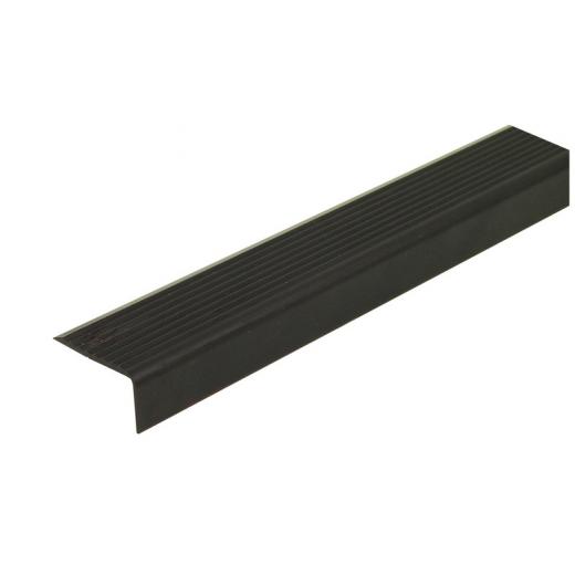 Alu-Einstiegsleiste - 25 x 15 mm - 3 m - Schwarz