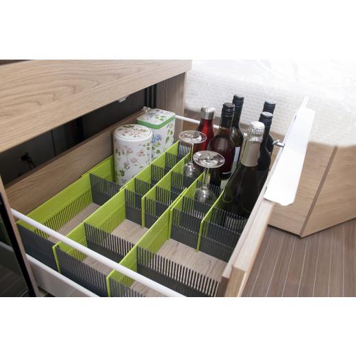 Purvario Stauleisten MAXXI 8-er Pack - lime/anthrazit