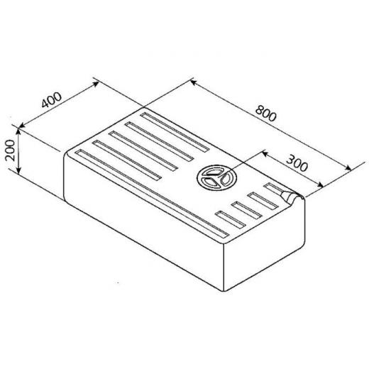 Wassertank 76l 1000mm, EV1602