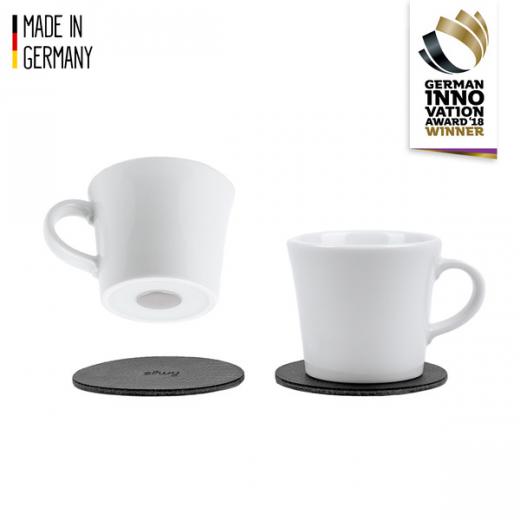 Porzellan Magnet-Espresso-Tassen - 2er Set