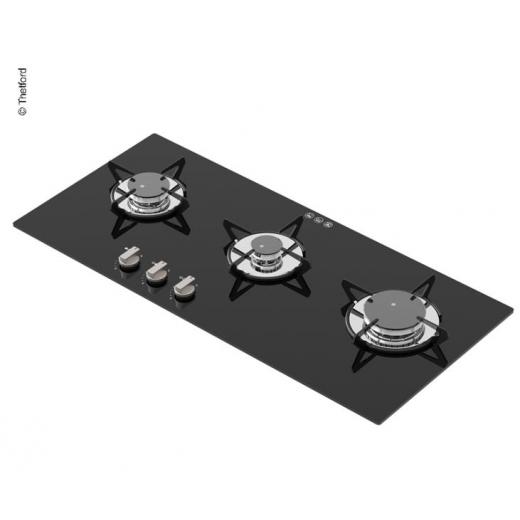 3-flammiger Gaskocher, mit 12V Elektrozündung, 5 kW