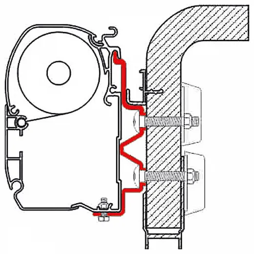 Adapter F1/F45i/F45iL Hymer Camp 3,5m