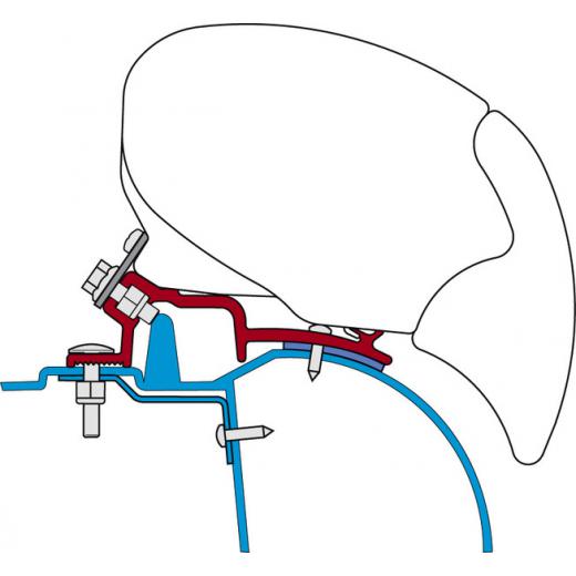 Adapter Fiamma F65 für Renault Master/Opel Movano bis Bj. 2010