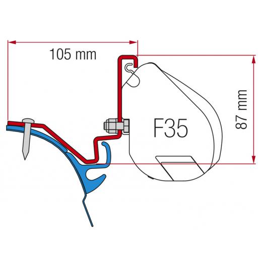 Adapter für F35, VW T6 LR Westfalia Kepler