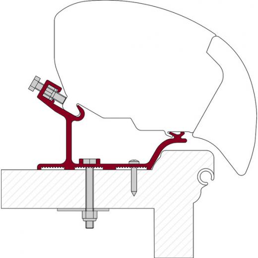 Adapter für Fiamma Dachmarkisen F65, F65S und F65L