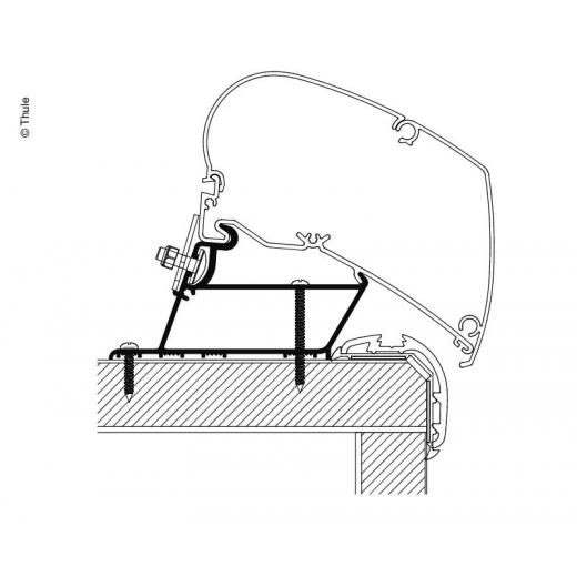 Adapter Malibu Roof 350cm