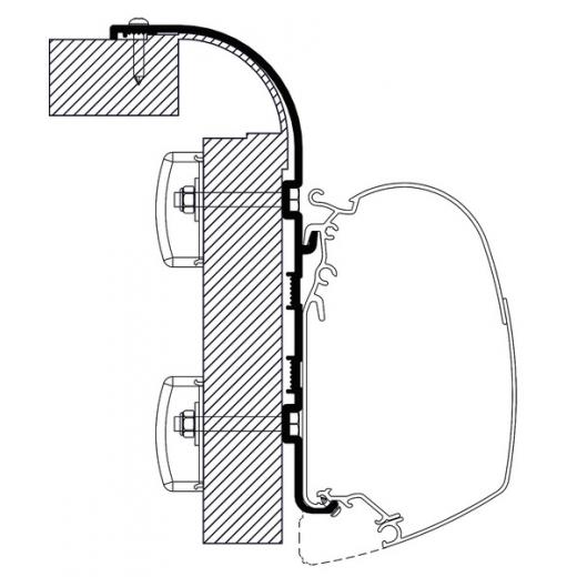 Adapter Thule Omnistor Markise Bailey