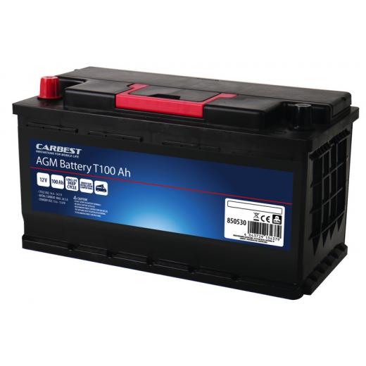 AGM Batterie 100Ah 353x175x190mm für T5 Carbest