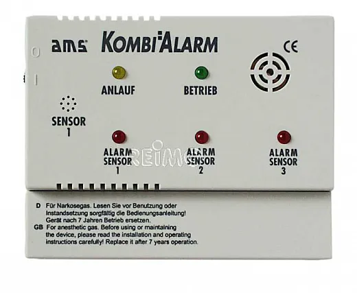 AMS Gas-Alarmgerät Kombialarm - Anlage 12V