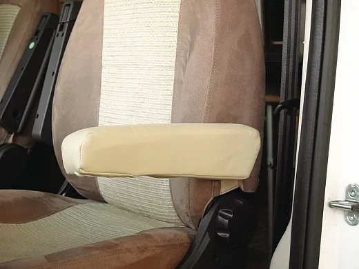 Armlehnenbezug Kunstleder beige für Ducato X250 Originalsitz 1Stück