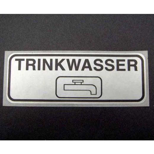 Aufkleber Trinkwasser