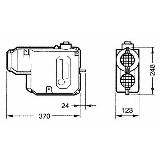 Bodenkamin für E2400 kurz