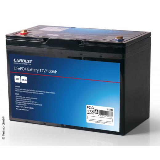 Carbest Lithium-Eisen-Phosphat Batterie (LiFePO4) 100 Ah