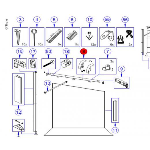 Cover Clampprof.L+R 2Stk.