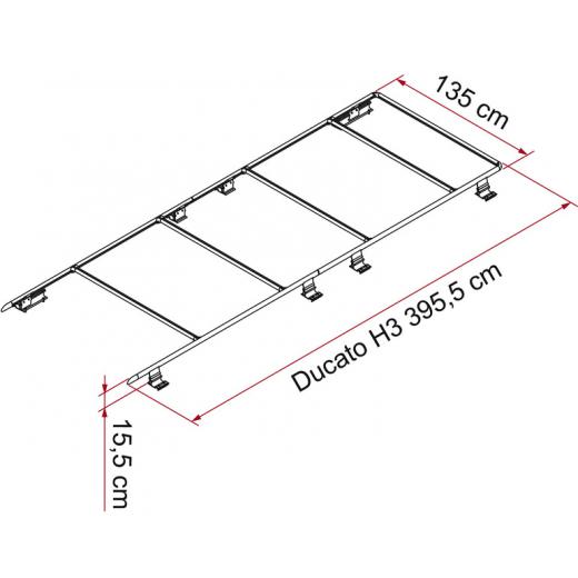 Dachträger für Fiat Ducato,Peugeot Boxer,Citroen Jumper ab Bj.2006