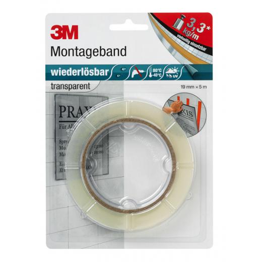 Doppelseitiges wiederlösbares Montageband 3M(TM)