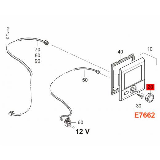 Drehknopf Truma CP plus