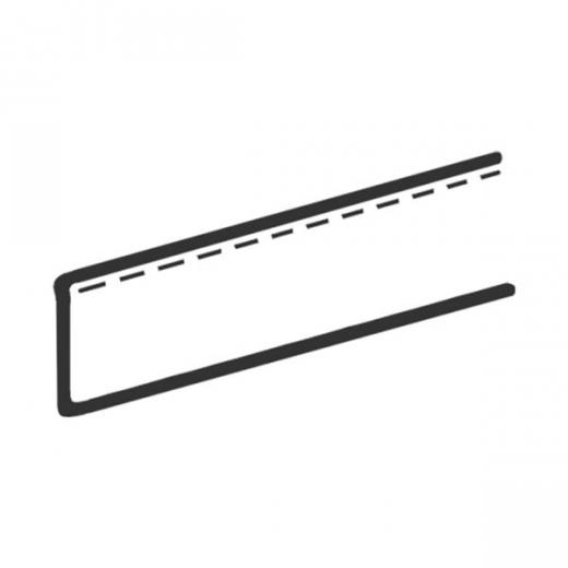 Einzugskeder 6 m x 5 mm für Frontblende, eingefasst -