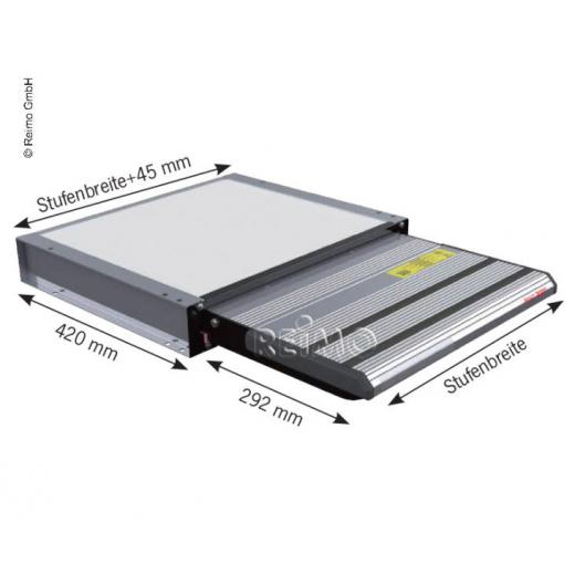Elektrische Trittstufe für Wohnmobile oder Kastenwagen 12V, 3A Stromaufnahme