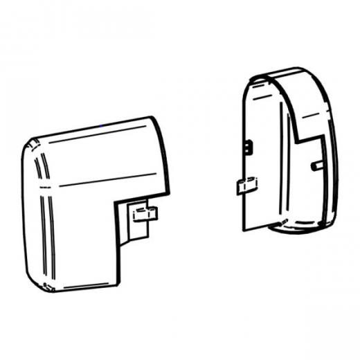 Endkappen (Motor) TO 5200 anthrazit, Satz links und rechts -