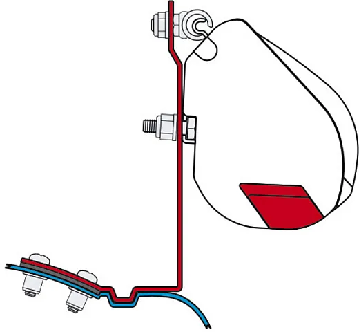 Fiamma Adapter für F35 Vito SD bis 2004