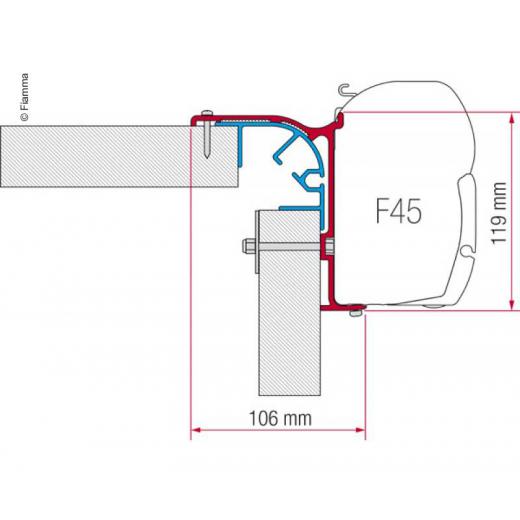 Fiamma Adapter Kit Bailey MK 1