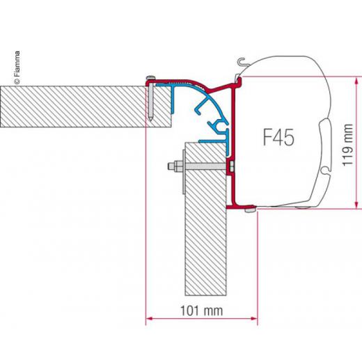 Fiamma Adapter Kit Bailey MK 2 f.F45