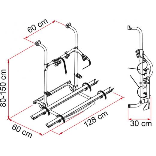 Fiamma Carry Bike PRO Fahrradträger für 2 Räder, erweiterbar 4 Räder 60kg