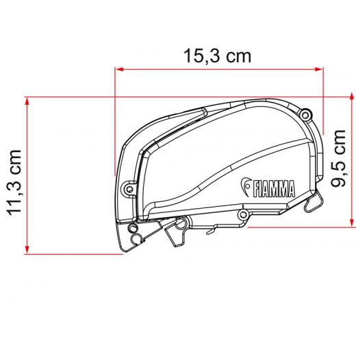 Fiamma F80S Dachmarkise 3,2m, für Vans und Wohnmobile