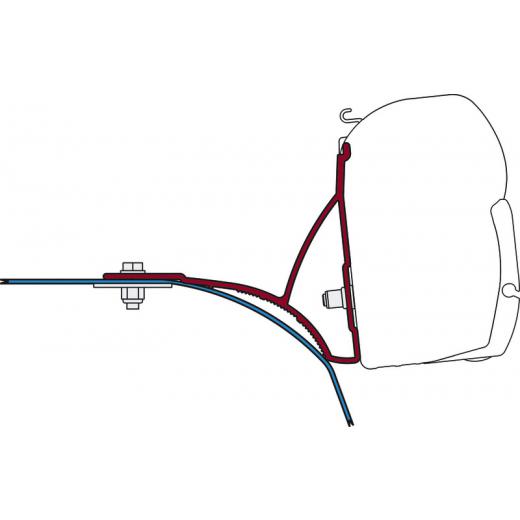 Fiamma Markisen-F45 Halterungsatz Fiat Ducato ab 06/2006 mit Dachträger