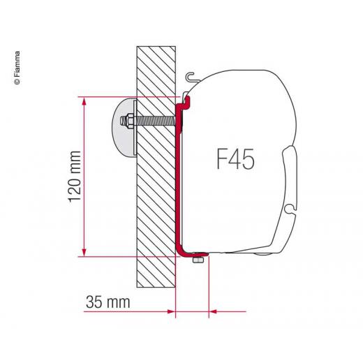 FIAMMA Markisen- Wandadapter F45 AS110 190-230cm