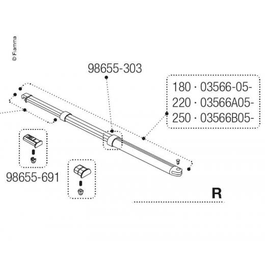 Fiamma Spannsta.F35 220cm