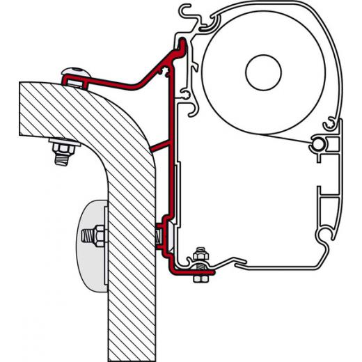 Fiamma Wand-Montage-Adapter Hymer Van / B2