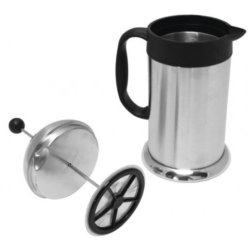 French Press Kaffeebereiter Cafeterie silber 1,0 Liter, Edelstahl