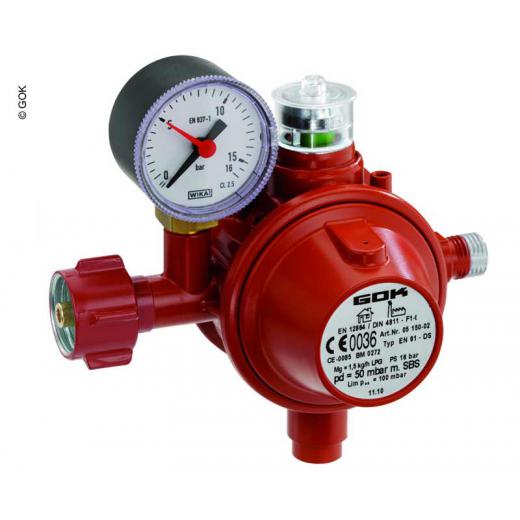 Gasregler EN61-DS 1,5kg/h 29mbar KLF x G1/4LH-KN TAE UEDS Man