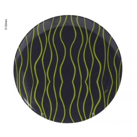 GIMEX Dessertteller, grau-lime green