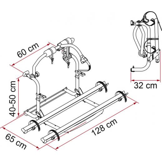 Heckträger Carry Bike CL für 2 Räder