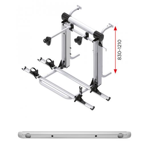 Heckträger E-Bike Lift Short Rail für 2 E-Bikes od. 3 Räder bis 60kg