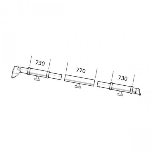 Klemmprofil komplett, links Residence / Panorama Serie 5 Auszug 2,5 m -