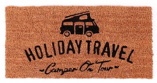 Kokosmatte 50x25cm - mit Druck HOLIDAY TRAVEL