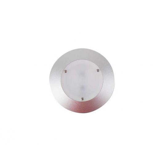 LED 12Volt Einbaulampe Diskus 3W, Alu silber