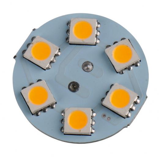 LED G4 Leuchtmittel, 1,5W, 120 Lumen, 6 warmweiße SMD