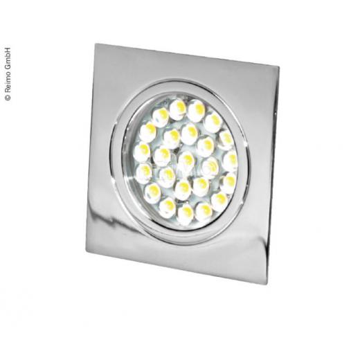 LED Spot 12V, 1,6W, 24LED, chrom