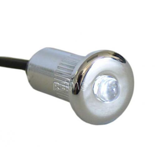 LED Spot Einbau mini, DM 15mm, 0,2W, weiß